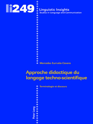 cover image of Approche didactique du langage techno-scientifique
